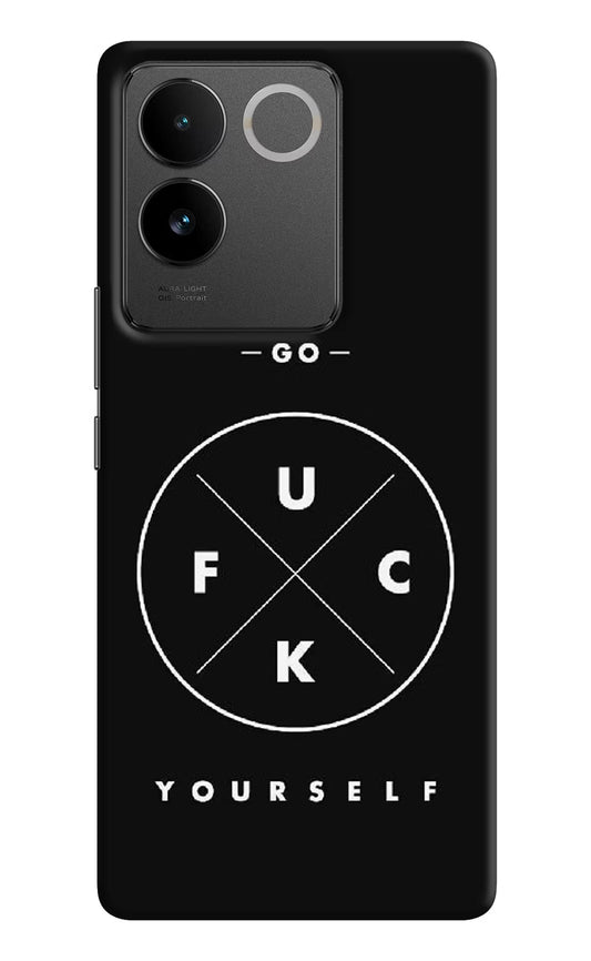 Go Fuck Yourself IQOO Z7 Pro 5G Hard Case Back Cover by Casekaro