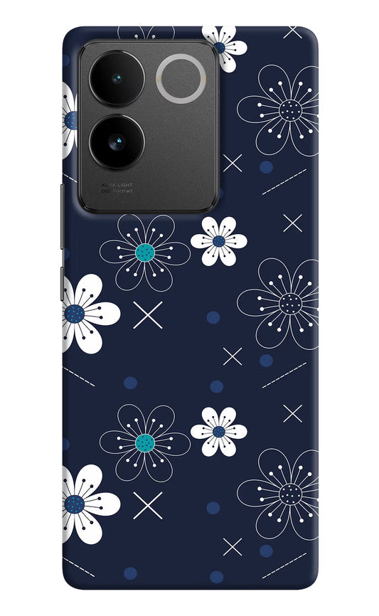 Flowers IQOO Z7 Pro 5G Hard Case Back Cover by Casekaro