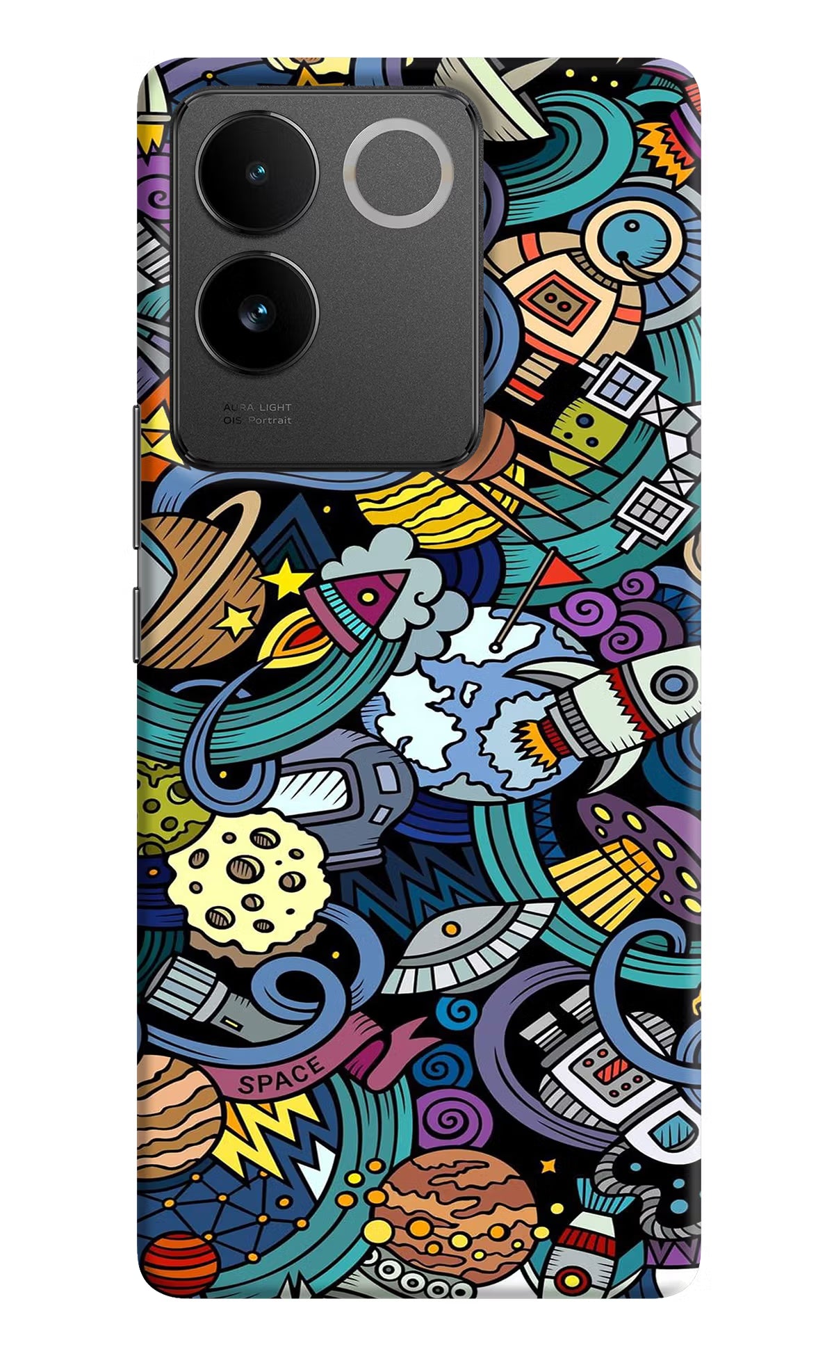 Space Abstract IQOO Z7 Pro 5G Hard Case Back Cover by Casekaro