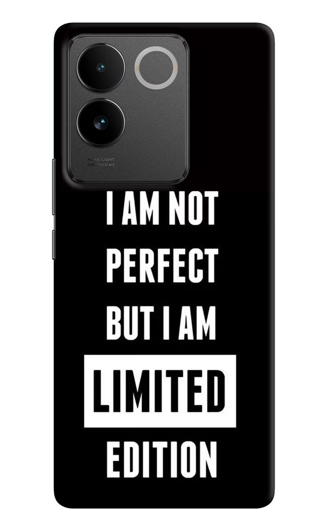 I Am Not Perfect But I Am Limited Edition IQOO Z7 Pro 5G Hard Case Back Cover by Casekaro