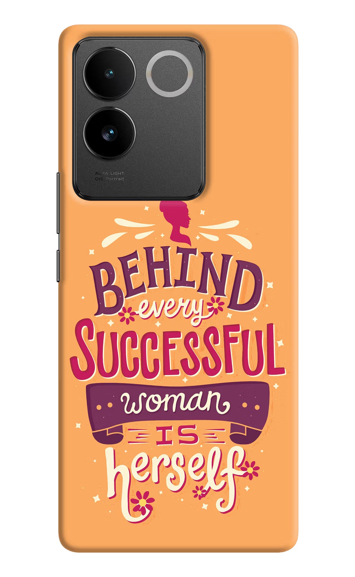 Behind Every Successful Woman There Is Herself IQOO Z7 Pro 5G Hard Case Back Cover by Casekaro