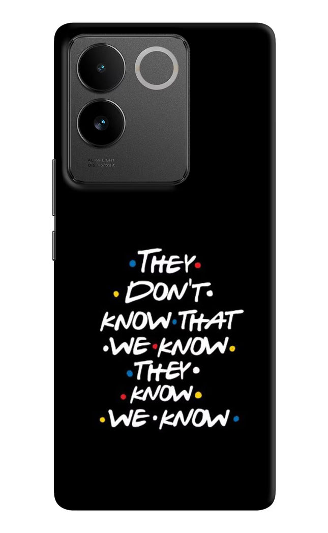 FRIENDS Dialogue IQOO Z7 Pro 5G Hard Case Back Cover by Casekaro