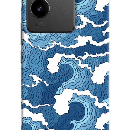 Blue Waves IQOO Z7 Pro 5G Hard Case Back Cover by Casekaro