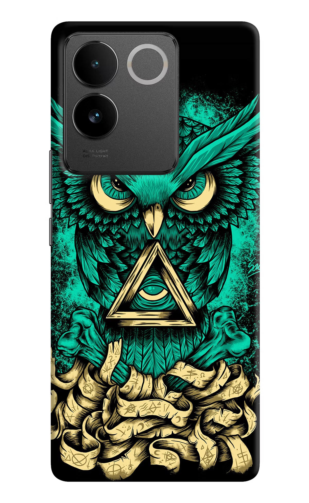 Green Owl IQOO Z7 Pro 5G Hard Case Back Cover by Casekaro