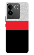 Tri Color Pattern IQOO Z7 Pro 5G Hard Case Back Cover by Casekaro