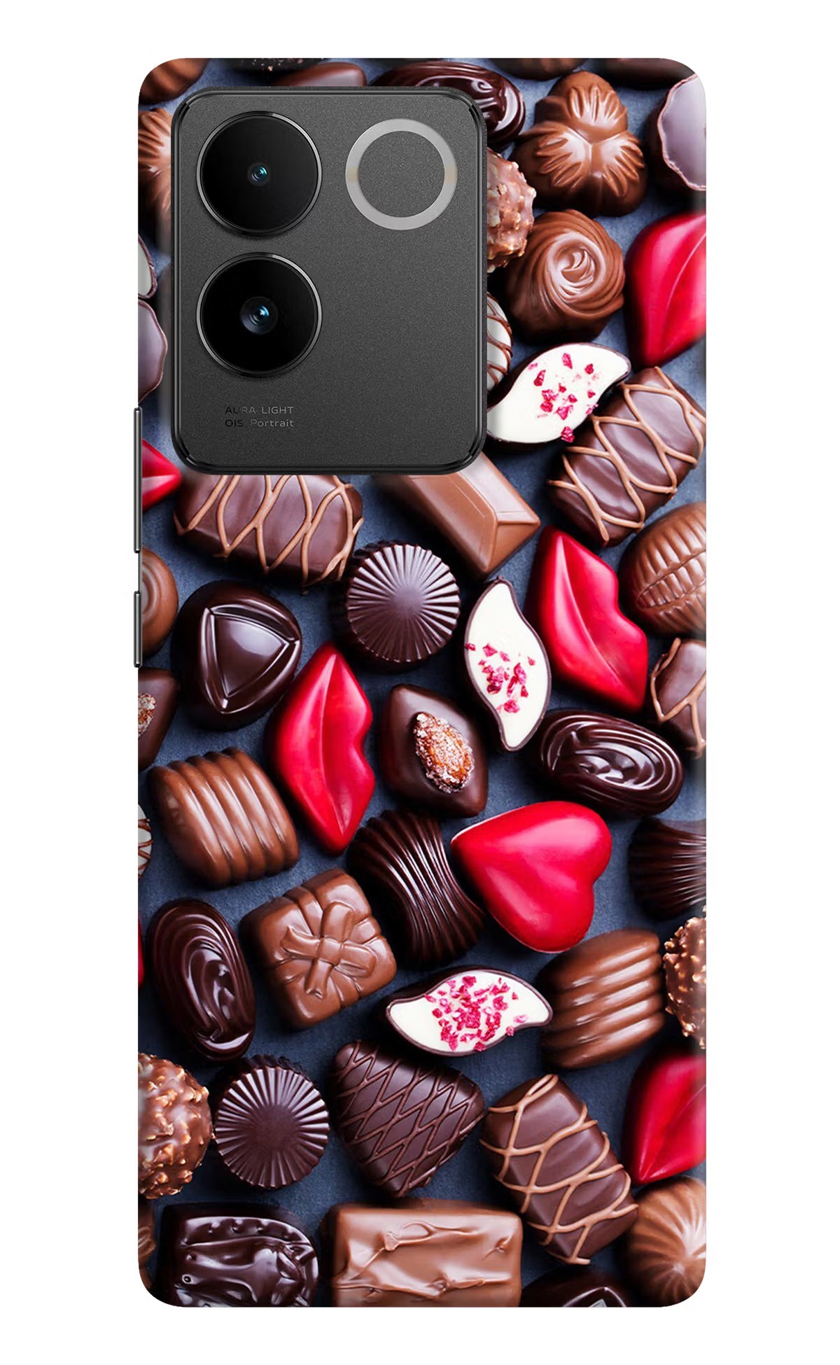 Chocolates IQOO Z7 Pro 5G Hard Case Back Cover by Casekaro