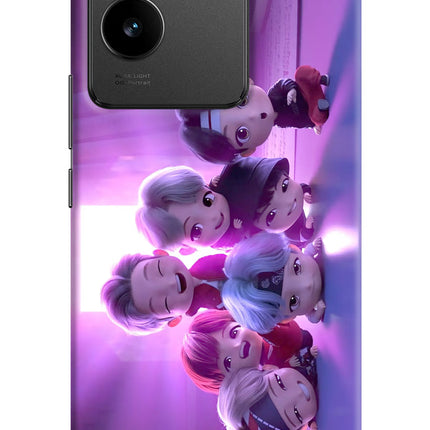 BTS Chibi IQOO Z7 Pro 5G Hard Case Back Cover by Casekaro