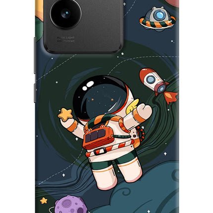 Cartoon Astronaut IQOO Z7 Pro 5G Hard Case Back Cover by Casekaro