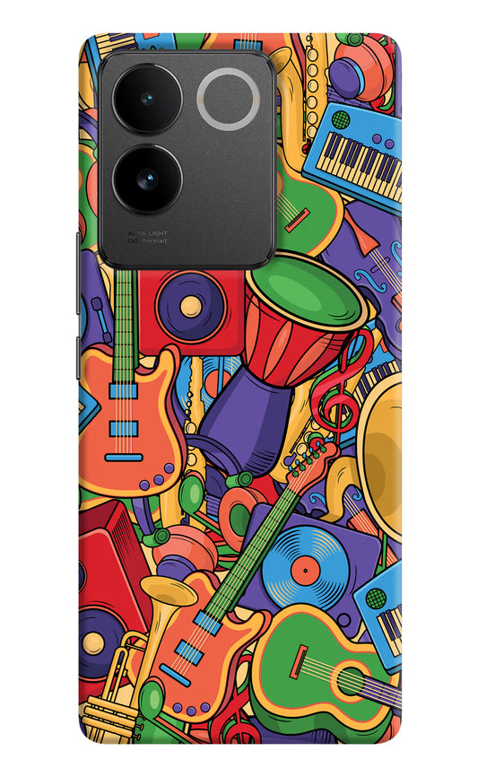 Music Instrument Doodle IQOO Z7 Pro 5G Hard Case Back Cover by Casekaro