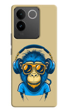 Monkey Headphone IQOO Z7 Pro 5G Hard Case Back Cover by Casekaro
