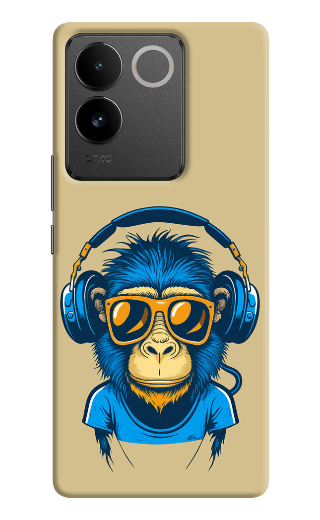 Monkey Headphone IQOO Z7 Pro 5G Hard Case Back Cover by Casekaro