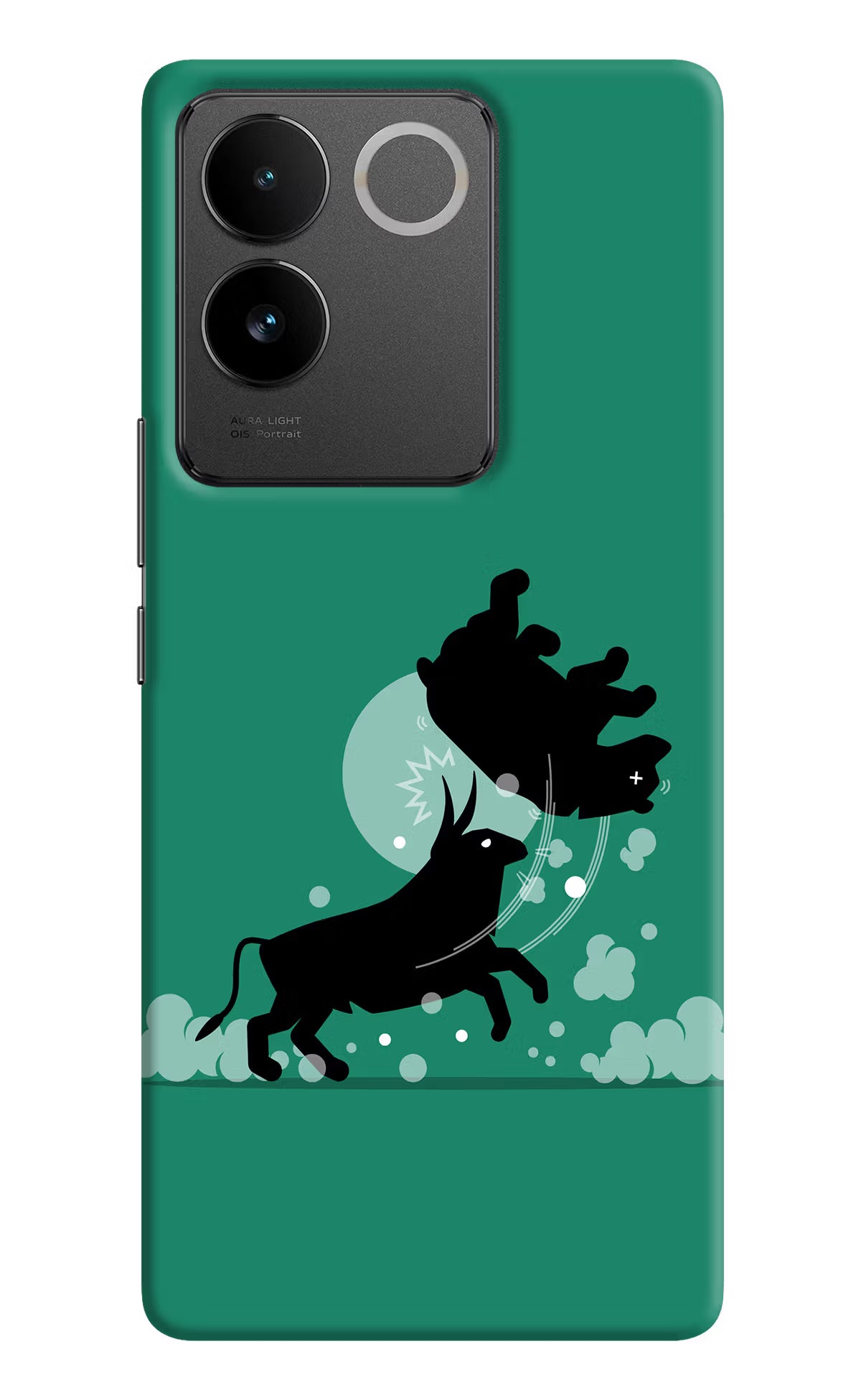 Bull Conqueror IQOO Z7 Pro 5G Hard Case Back Cover by Casekaro