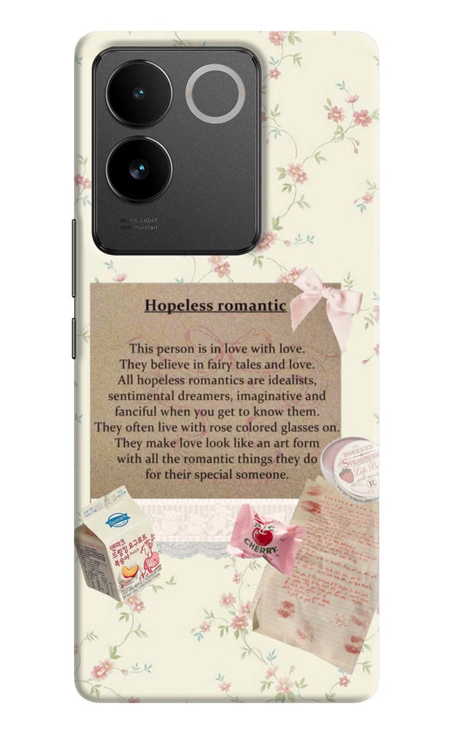 Hopeless Romantic IQOO Z7 Pro 5G Hard Case Back Cover by Casekaro
