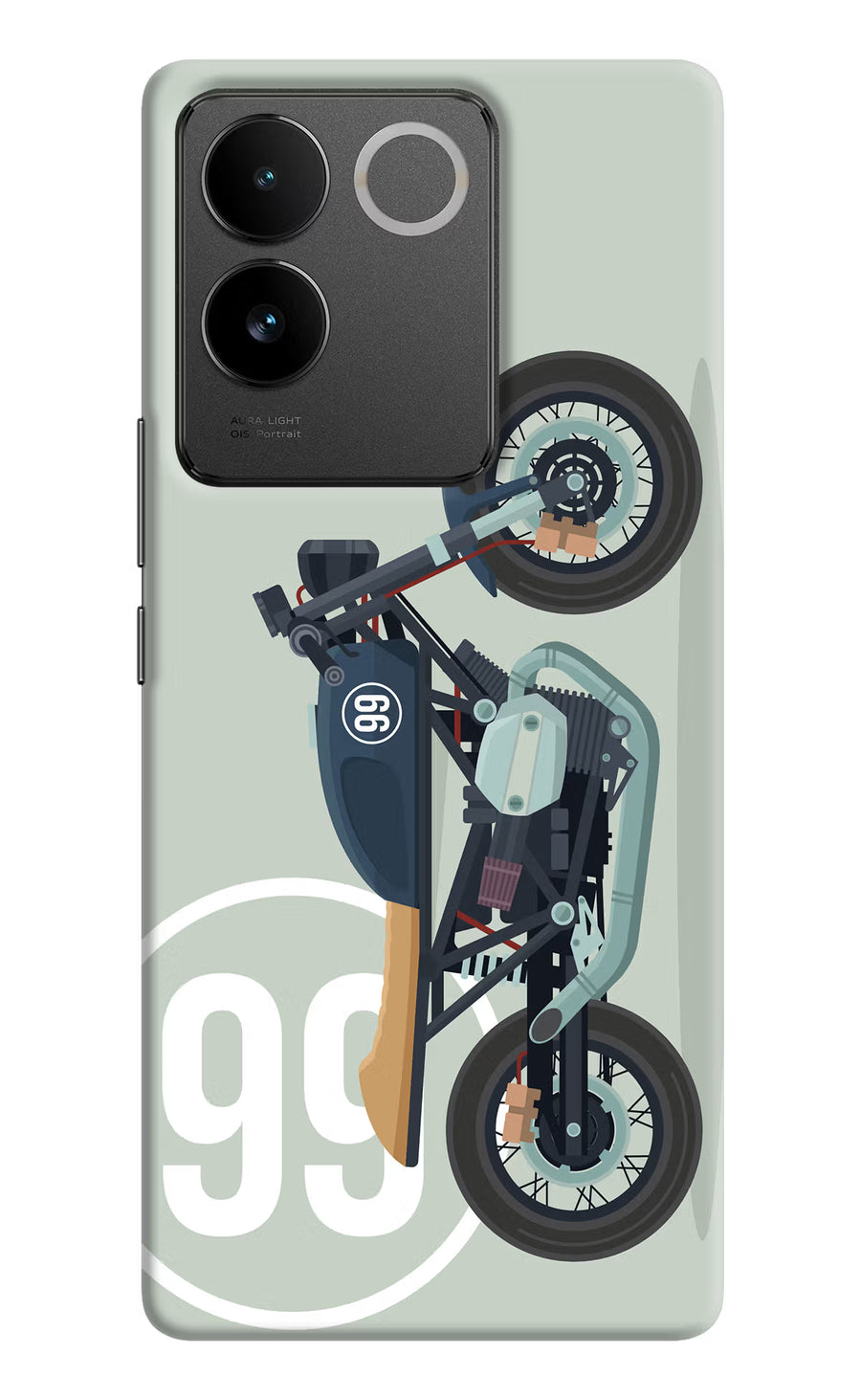 Classic Cafe Racer 99 IQOO Z7 Pro 5G Back Cover, Hard case
