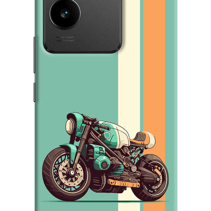 Striped Moto Drift IQOO Z7 Pro 5G Hard Case Back Cover by Casekaro