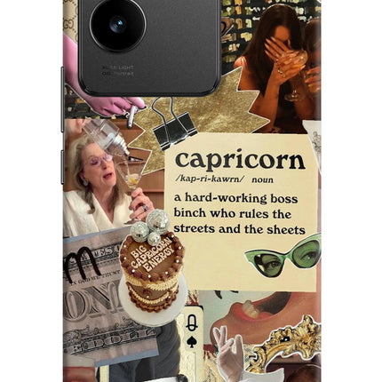 Capricorn Zodiac IQOO Z7 Pro 5G Hard Case Back Cover by Casekaro