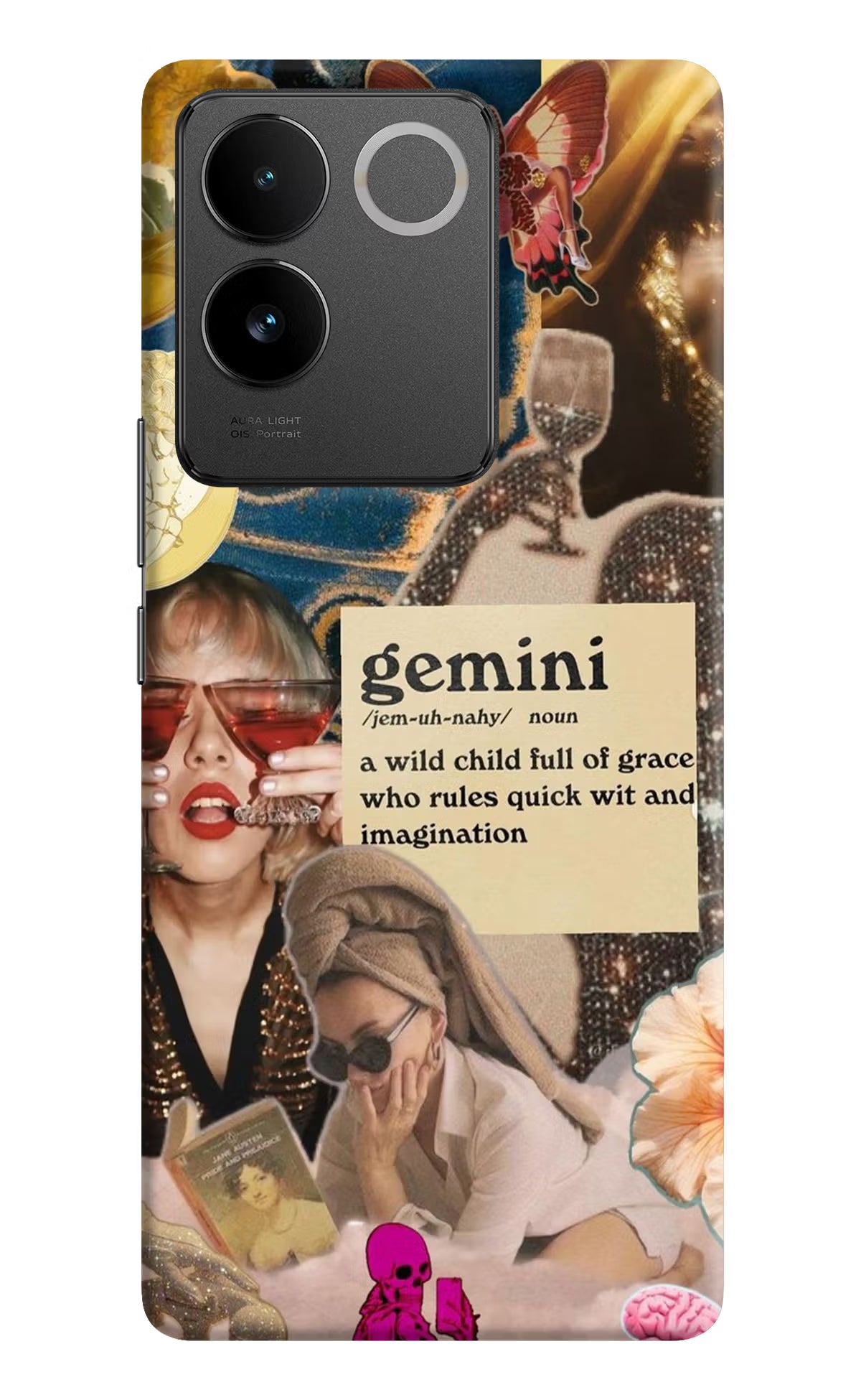 Gemini Zodiac IQOO Z7 Pro 5G Hard Case Back Cover by Casekaro