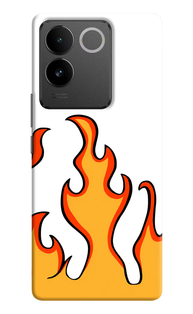 Fired Up – White IQOO Z7 Pro 5G Hard Case Back Cover by Casekaro
