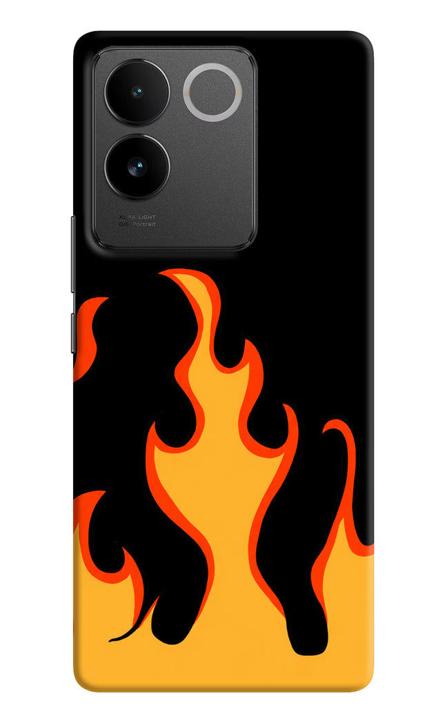 Fired Up – Black IQOO Z7 Pro 5G Hard Case Back Cover by Casekaro