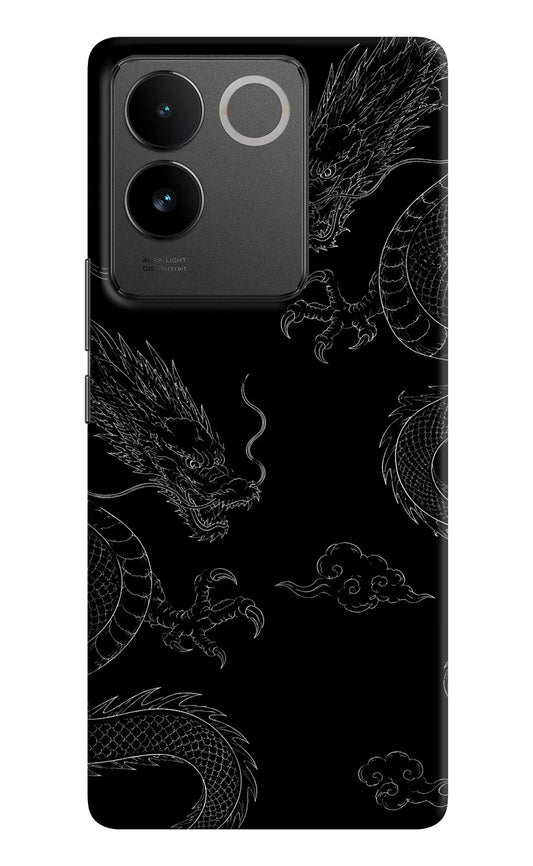Twin Dragons IQOO Z7 Pro 5G Hard Case Back Cover by Casekaro
