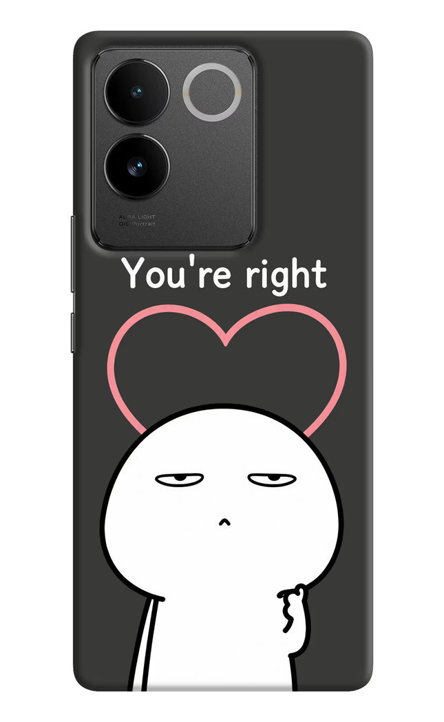 You're Right IQOO Z7 Pro 5G Hard Case Back Cover by Casekaro