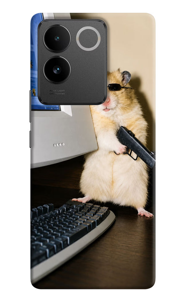 Hacker Hamster IQOO Z7 Pro 5G Hard Case Back Cover by Casekaro