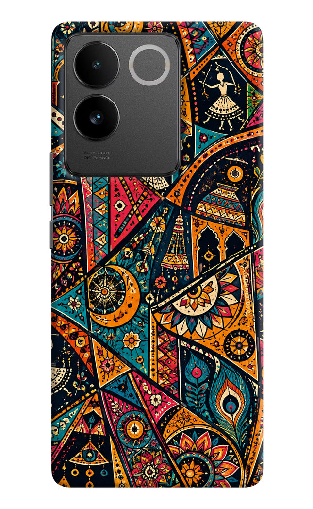Folk Print IQOO Z7 Pro 5G Hard Case Back Cover by Casekaro