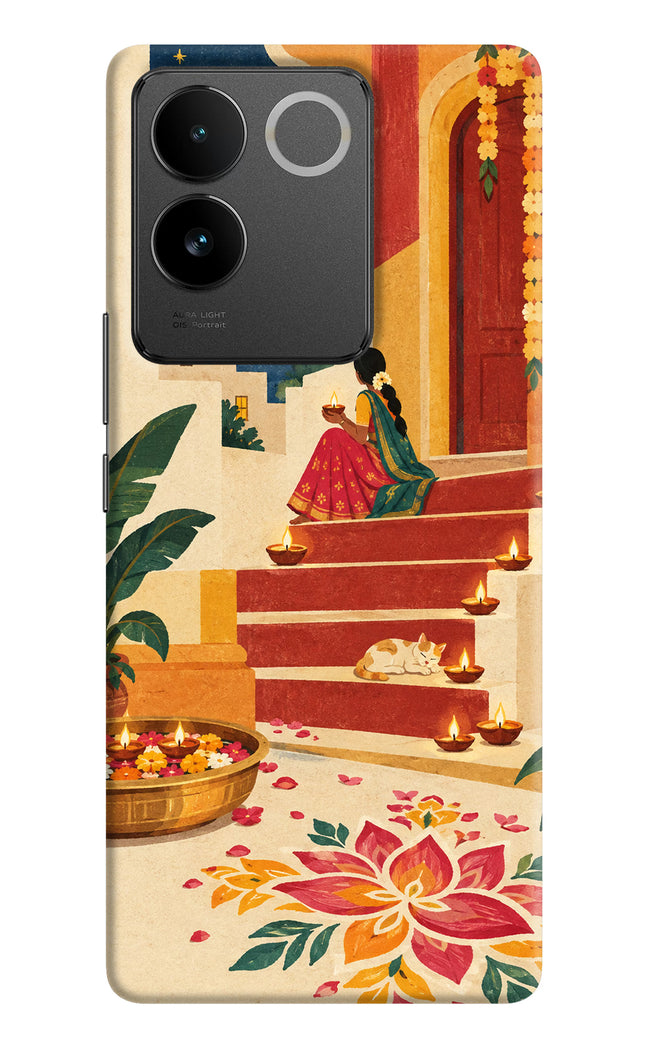 Diwali Rangoli IQOO Z7 Pro 5G Hard Case Back Cover by Casekaro