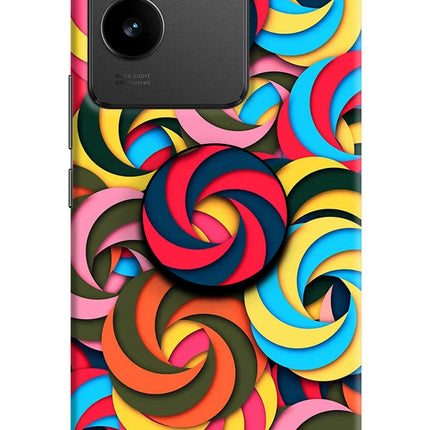 Spiral Pattern IQOO Z7 Pro 5G Pop Case by Casekaro