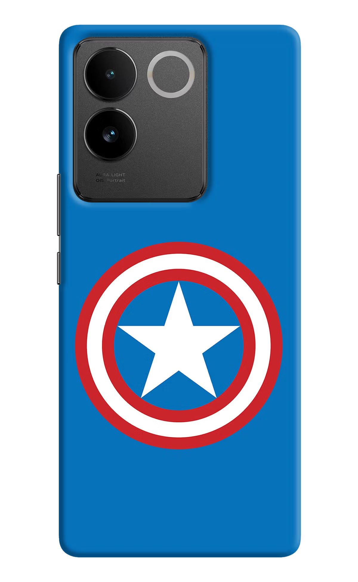 Captain America Logo Vivo T2 Pro 5G Hard Case Back Cover by Casekaro