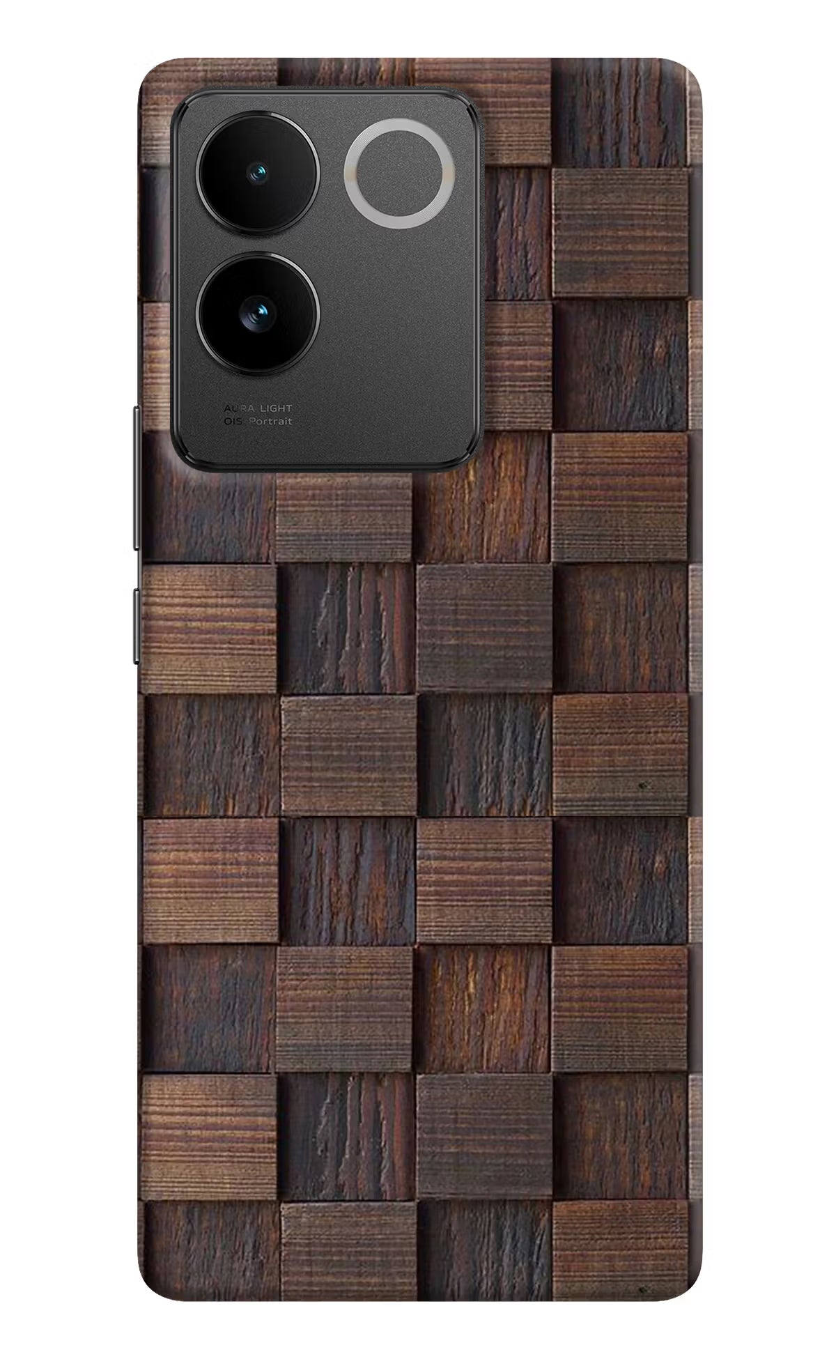 Wooden Cube Design Vivo T2 Pro 5G Hard Case Back Cover by Casekaro