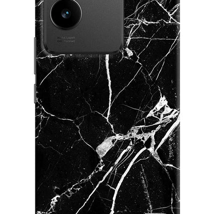 Black Marble Pattern Vivo T2 Pro 5G Hard Case Back Cover by Casekaro