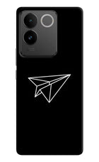 Paper Plane White Vivo T2 Pro 5G Hard Case Back Cover by Casekaro