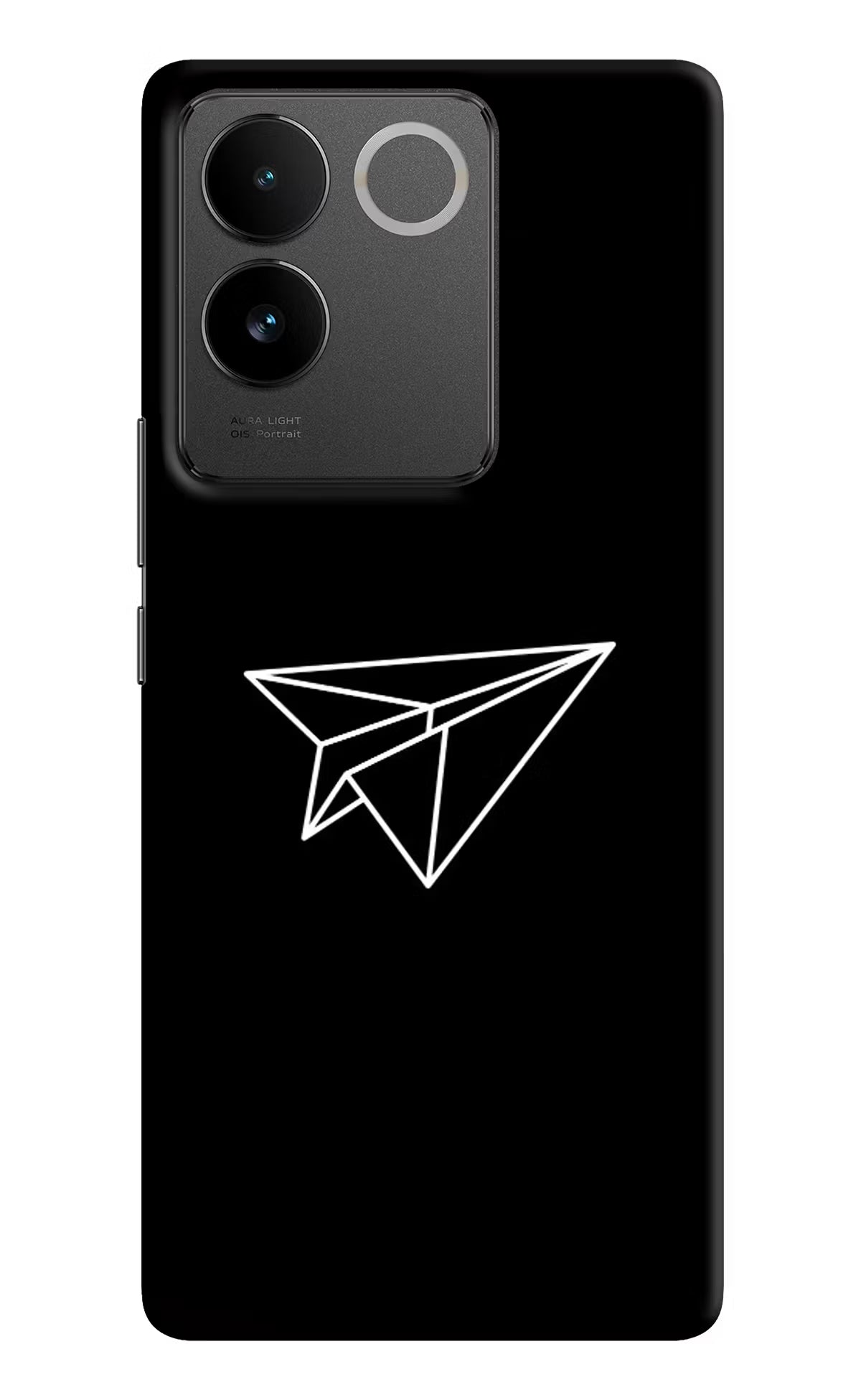 Paper Plane White Vivo T2 Pro 5G Hard Case Back Cover by Casekaro