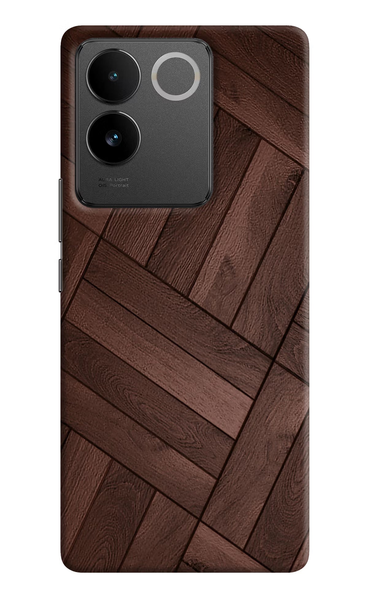 Wooden Texture Design Vivo T2 Pro 5G Hard Case Back Cover by Casekaro