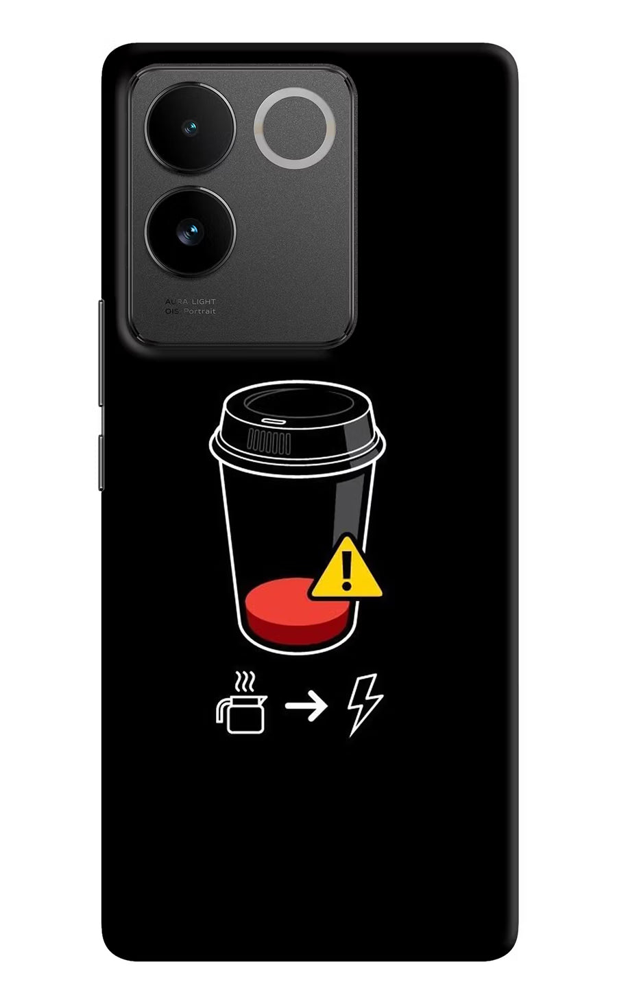 Coffee Vivo T2 Pro 5G Back Cover, Hard case
