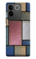 Multicolor Jeans Vivo T2 Pro 5G Hard Case Back Cover by Casekaro