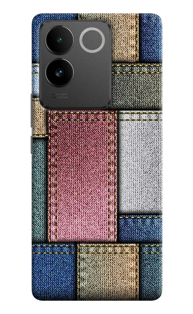 Multicolor Jeans Vivo T2 Pro 5G Hard Case Back Cover by Casekaro