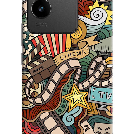 Cinema Abstract Vivo T2 Pro 5G Hard Case Back Cover by Casekaro