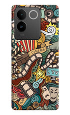 Cinema Abstract Vivo T2 Pro 5G Hard Case Back Cover by Casekaro