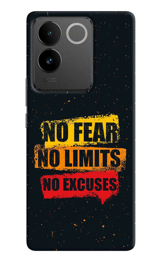 No Fear No Limits No Excuse Vivo T2 Pro 5G Hard Case Back Cover by Casekaro