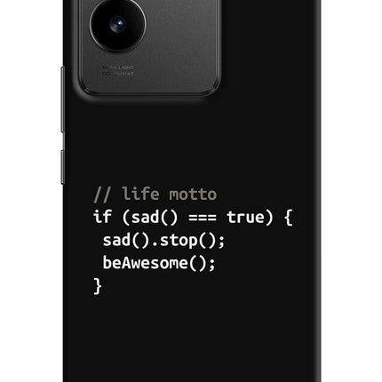 Life Motto Code Vivo T2 Pro 5G Hard Case Back Cover by Casekaro