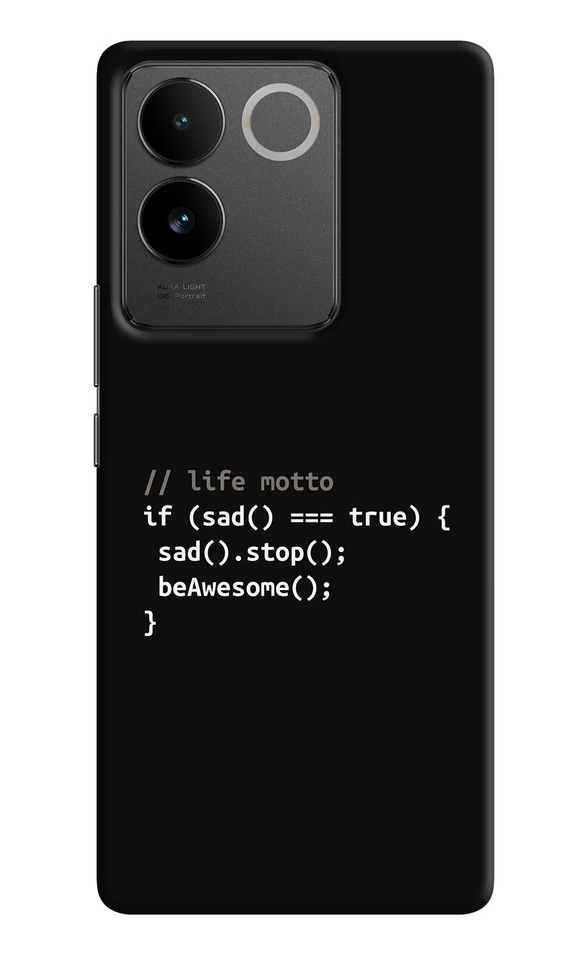 Life Motto Code Vivo T2 Pro 5G Hard Case Back Cover by Casekaro