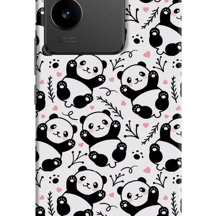 Cute Panda Vivo T2 Pro 5G Hard Case Back Cover by Casekaro