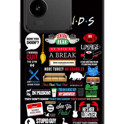 FRIENDS Vivo T2 Pro 5G Hard Case Back Cover by Casekaro
