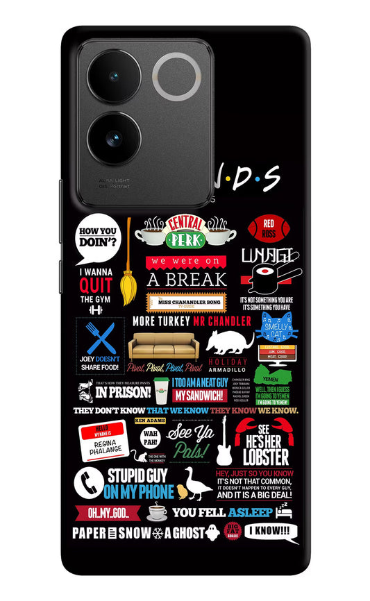 FRIENDS Vivo T2 Pro 5G Hard Case Back Cover by Casekaro