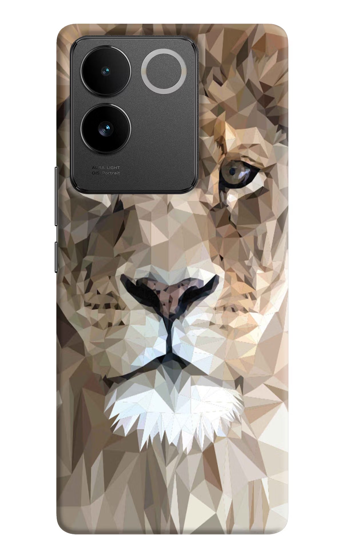Lion Art Vivo T2 Pro 5G Hard Case Back Cover by Casekaro