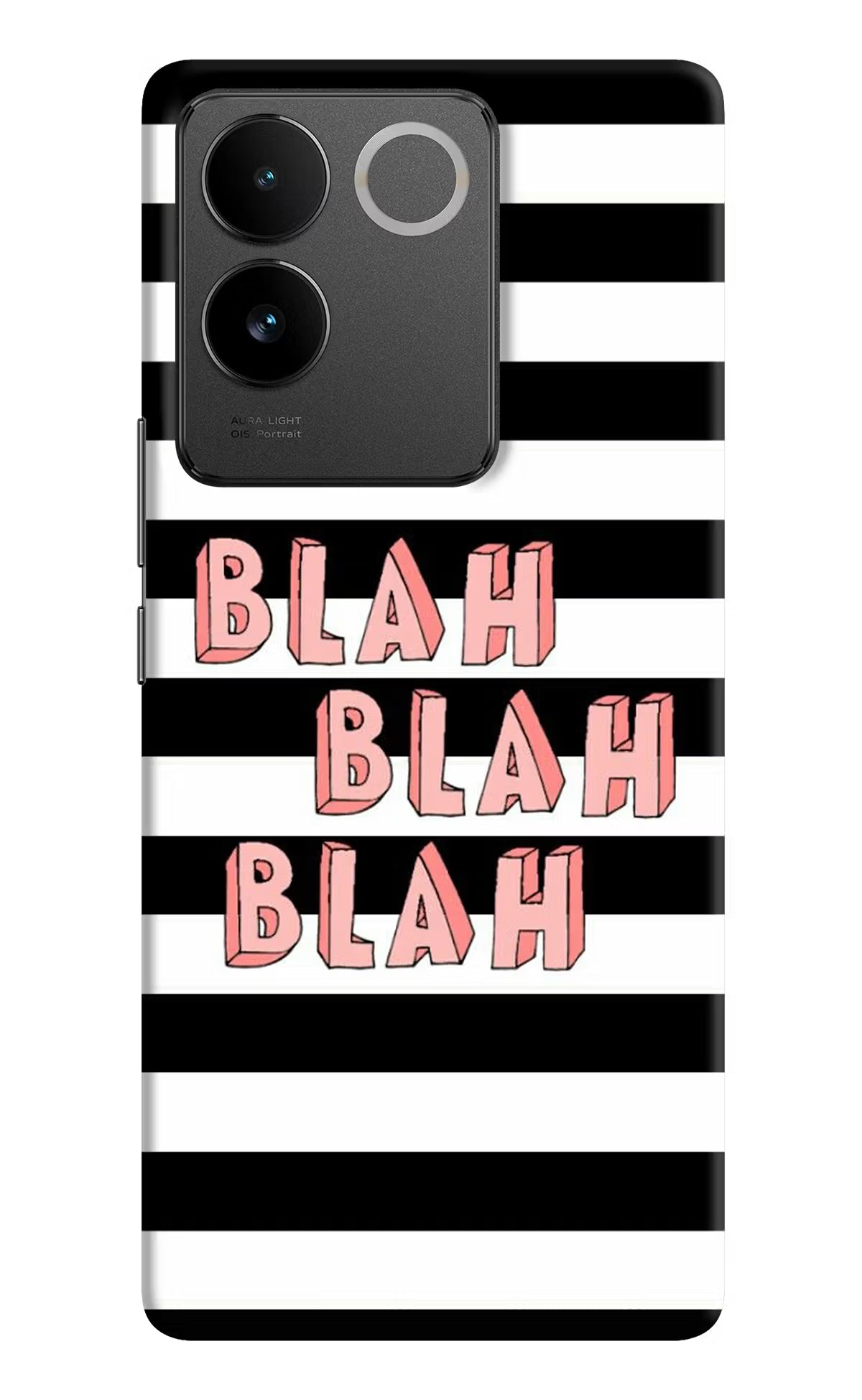 Blah Blah Blah Vivo T2 Pro 5G Hard Case Back Cover by Casekaro