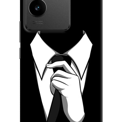 Black Tie Vivo T2 Pro 5G Hard Case Back Cover by Casekaro