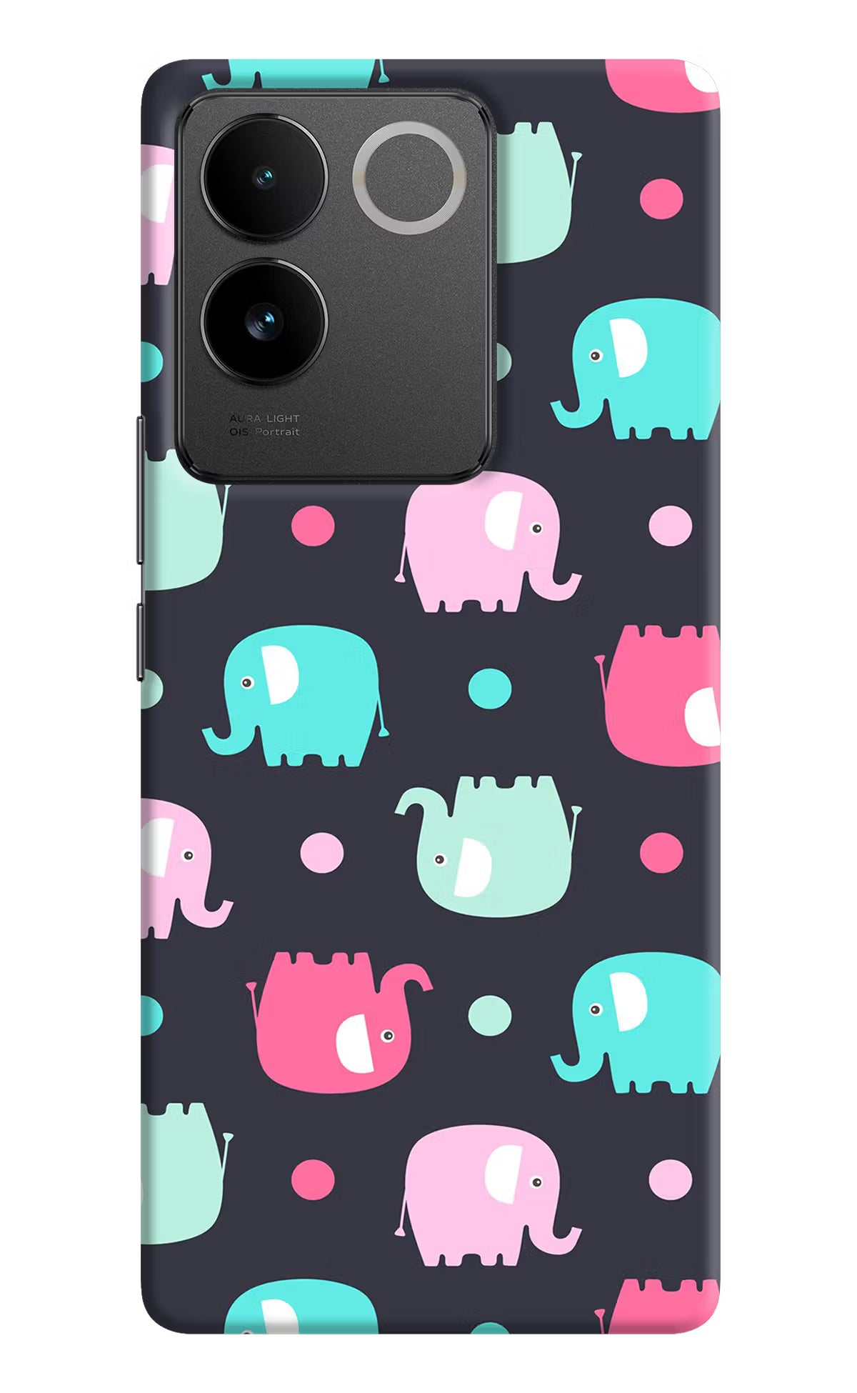Elephants Vivo T2 Pro 5G Hard Case Back Cover by Casekaro